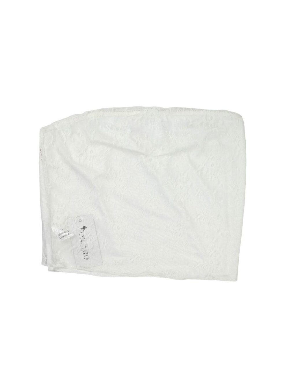 CSDAJIO Tube Top in White Lace